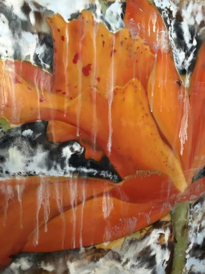 Andrea Bonfils Orange Orchid