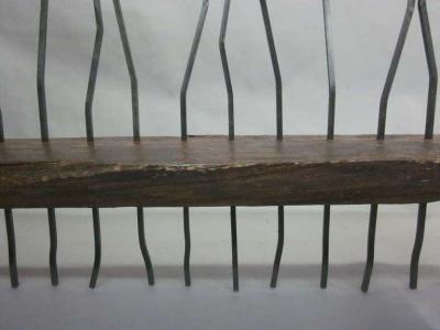 Andrea Branzi Hand Made Italian Modern Brutalist Bench Sofa in the Spirit of Andrea Branzi