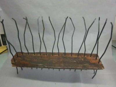 Andrea Branzi Hand Made Italian Modern Brutalist Bench Sofa in the Spirit of Andrea Branzi