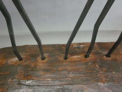 Andrea Branzi Hand Made Italian Modern Brutalist Bench Sofa in the Spirit of Andrea Branzi