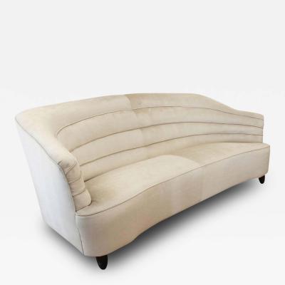 Andrea Busiri Vici Busiri Vici Pearl Velvet Sofa Italy 1960s