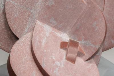Andrea Grassi Involucro Red Marble Sculpture by Andrea Grassi Italy 1970s