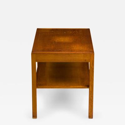 Andreas Tuck Hans Wegner For Andreas Tuck Mid Century Two Tier Rectangular Oak End Side Table