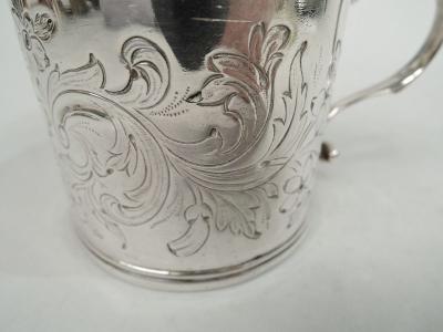 Andrew Fogelberg Antique English Georgian Neoclassical Sterling Silver Mustard Pot 1770