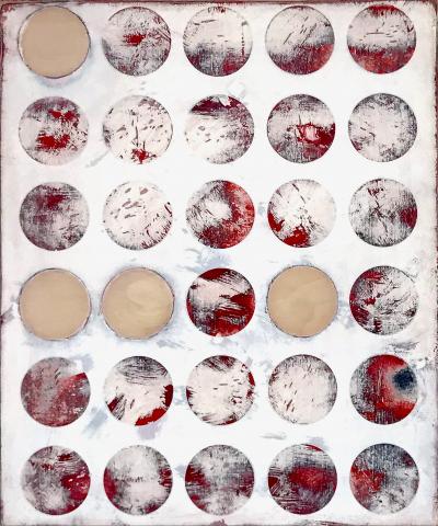 Andrew Hardy Untitled Red circles 
