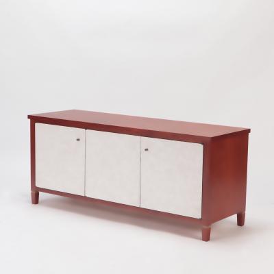 Andy Messenger A contemporary mahogany WHEELER CREDENZA By Andy Messenger 2019