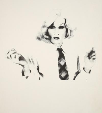 Andy Warhol Andy in drag wallpaper 1980