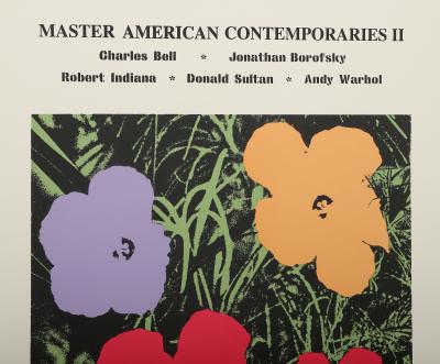 Andy Warhol Poppy Flowers for the Museu de Arte de Moderna Sao Paulo