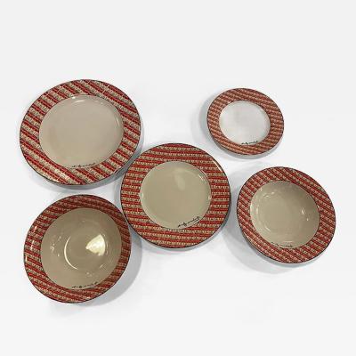 Andy Warhol Rare and Extensive 60 Andy Warhol 100 Cans Dinner Service
