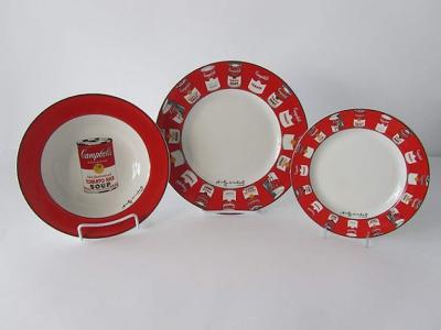 Andy Warhol Set of 36 Place Settings Andy Warhol Campbells Soup Dinnerware