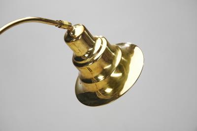 Aneta Belysning AB Jan Wickelgren Curved Brass Floor Lamp for Aneta Belysning AB Sweden 1970s