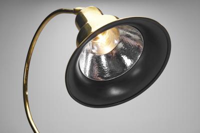 Aneta Belysning AB Jan Wickelgren Curved Brass Floor Lamp for Aneta Belysning AB Sweden 1970s