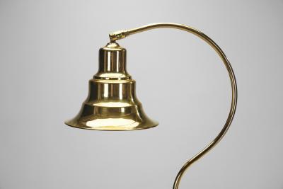 Aneta Belysning AB Jan Wickelgren Curved Brass Floor Lamp for Aneta Belysning AB Sweden 1970s