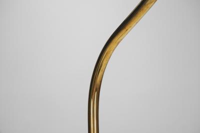 Aneta Belysning AB Jan Wickelgren Curved Brass Floor Lamp for Aneta Belysning AB Sweden 1970s