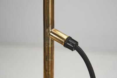 Aneta Belysning AB Jan Wickelgren Curved Brass Floor Lamp for Aneta Belysning AB Sweden 1970s