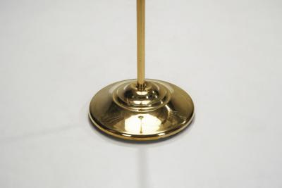 Aneta Belysning AB Jan Wickelgren Curved Brass Floor Lamp for Aneta Belysning AB Sweden 1970s