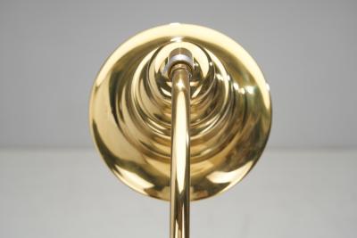 Aneta Belysning AB Jan Wickelgren Curved Brass Table Lamp for Aneta Belysning AB Sweden 1970s