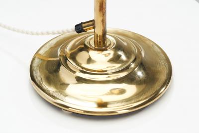 Aneta Belysning AB Jan Wickelgren Curved Brass Table Lamp for Aneta Belysning AB Sweden 1970s