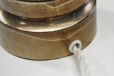 Aneta Belysning AB Swedish Brass Spiral Table Lamp by Aneta Sweden ca 1950s