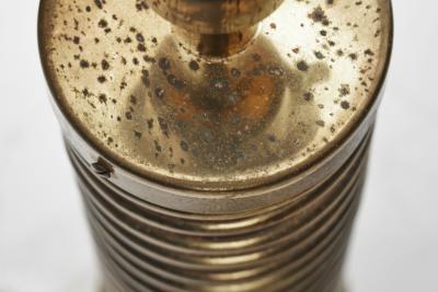 Aneta Belysning AB Swedish Brass Spiral Table Lamp by Aneta Sweden ca 1950s