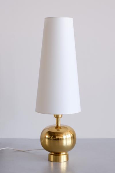 Aneta Belysning AB Swedish Modern Brass Table Lamp by Aneta Belysning V xj Sweden 1970s