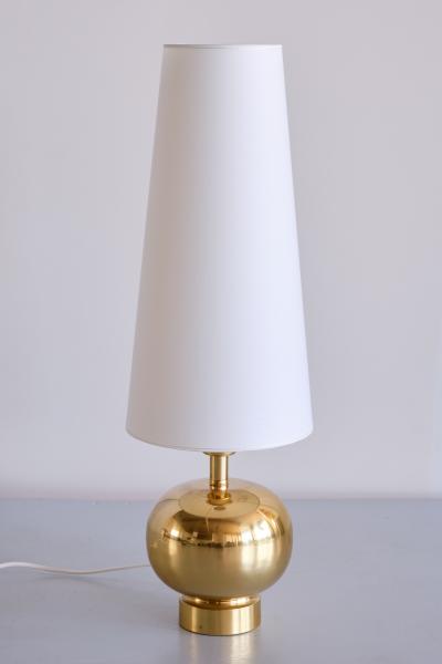 Aneta Belysning AB Swedish Modern Brass Table Lamp by Aneta Belysning V xj Sweden 1970s