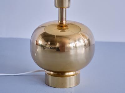 Aneta Belysning AB Swedish Modern Brass Table Lamp by Aneta Belysning V xj Sweden 1970s