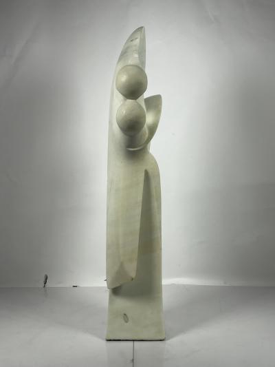 Angel Kiss Life Size Granite Sculpture