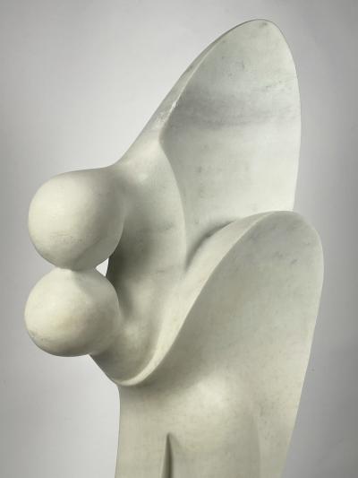 Angel Kiss Life Size Granite Sculpture
