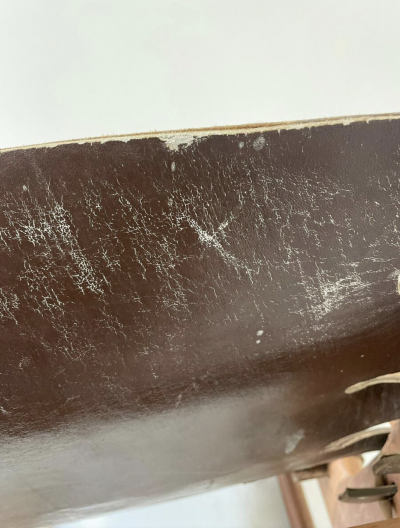 Angel Pazmino Mid Century Modern Leather Rocking Chair by Angel Pazmino Ecuador 1970s