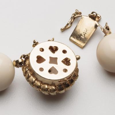 Angel Skin Coral Graduated Beaded Newcklace 14 5mm 18mm