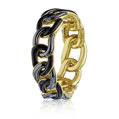 Angela Cummings ANGELA CUMMINGS CIRCA 1980S 18K YELLOW GOLD 1985 ONYX BRACELET