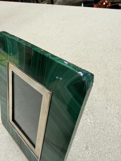 Angeletti Malachite Picture Frame Rome Mid 20th Century