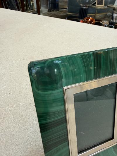 Angeletti Malachite Picture Frame Rome Mid 20th Century