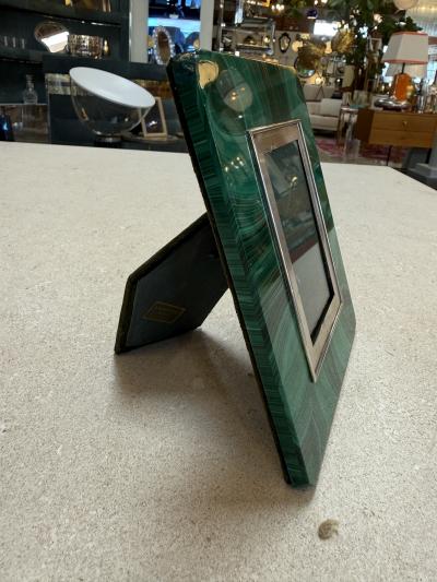 Angeletti Malachite Picture Frame Rome Mid 20th Century
