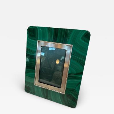 Angeletti Malachite Picture Frame Rome Mid 20th Century