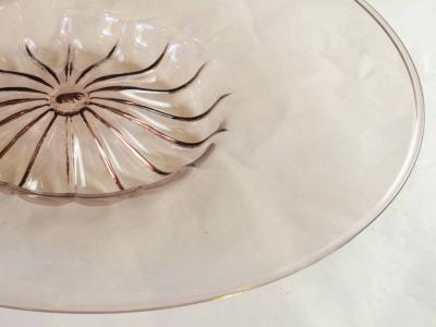 Angelo Barovier Angelo Barovier Vittorio Zecchin Plate in Murano glass circa 1950