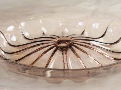 Angelo Barovier Angelo Barovier Vittorio Zecchin Plate in Murano glass circa 1950