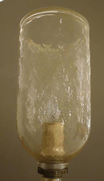 Angelo Barovier Italian Mid Century Murano Glass Floor Lamp by Barovier