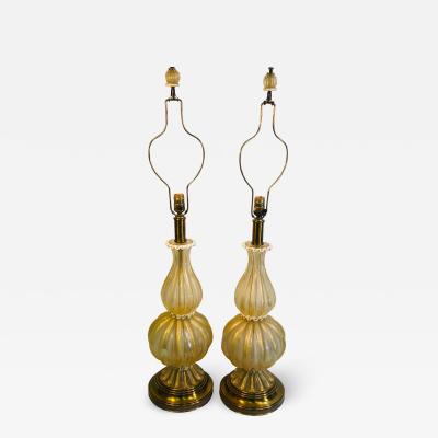 Angelo Barovier Pair of Amazing Barovier Murano Lamps