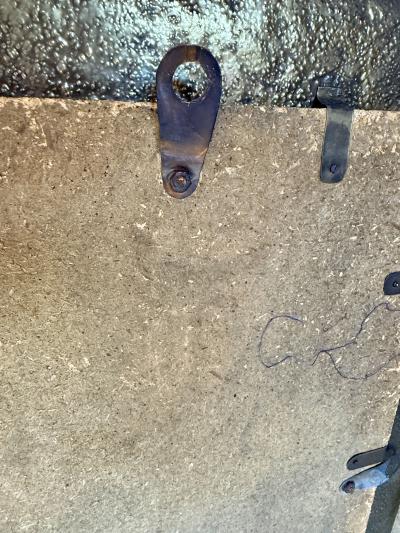 Angelo Bragalini Hammered Nickel Plated Copper Mirror by Angelo Bragalini Italy 1960