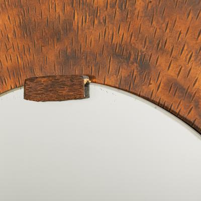 Angelo Bragalini Round Mirror In Copper