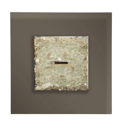 Angelo Brotto Angelo Brotto Rock Crystal Wall Light 1970s Signed