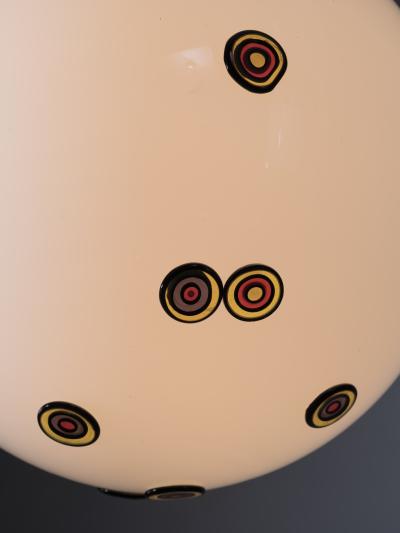 Angelo Brotto Angelo Brotto opaline glass pendant for Esperia Italy
