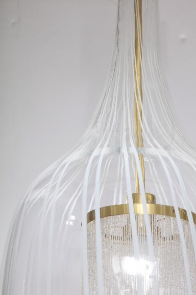 Angelo Brotto Italian Pendant Chandelier by Angelo Brotto for Esperia