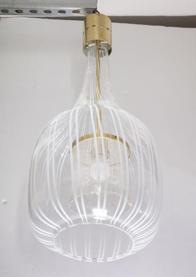 Angelo Brotto Italian Pendant Chandelier by Angelo Brotto for Esperia