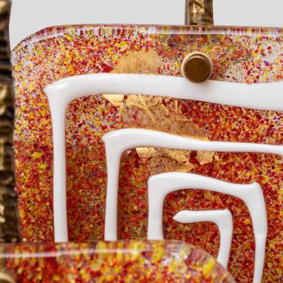 Angelo Brotto Pair of sculptural wall lights by Angelo Brotto for Esperia