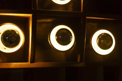 Angelo Brotto Wall Lamp by Angelo Brotto for Esperia Italy 1970s