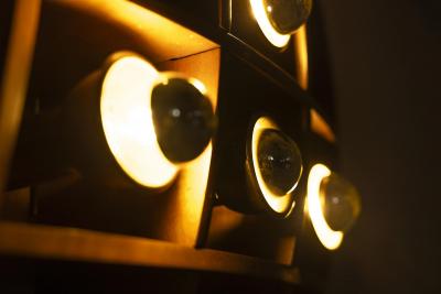 Angelo Brotto Wall Lamp by Angelo Brotto for Esperia Italy 1970s