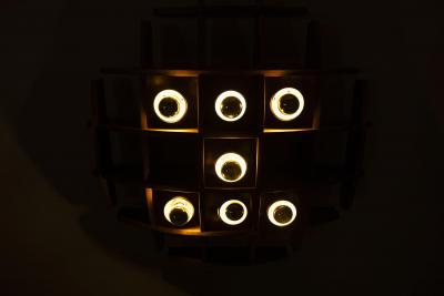 Angelo Brotto Wall Lamp by Angelo Brotto for Esperia Italy 1970s